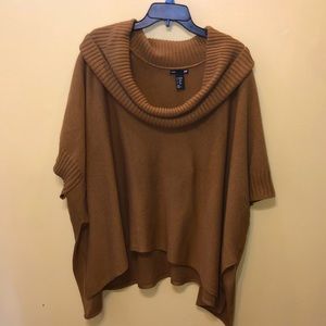 H&M brown Poncho